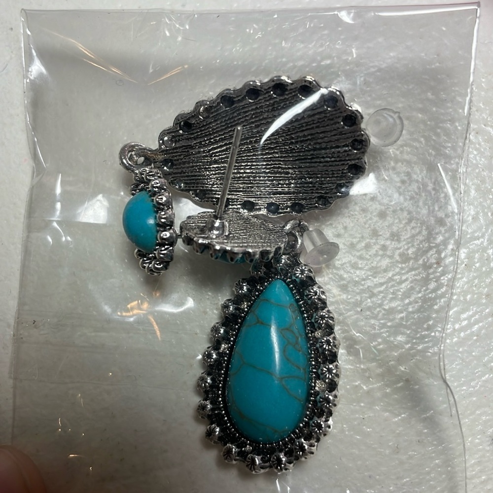 Faux Turquoise earrings